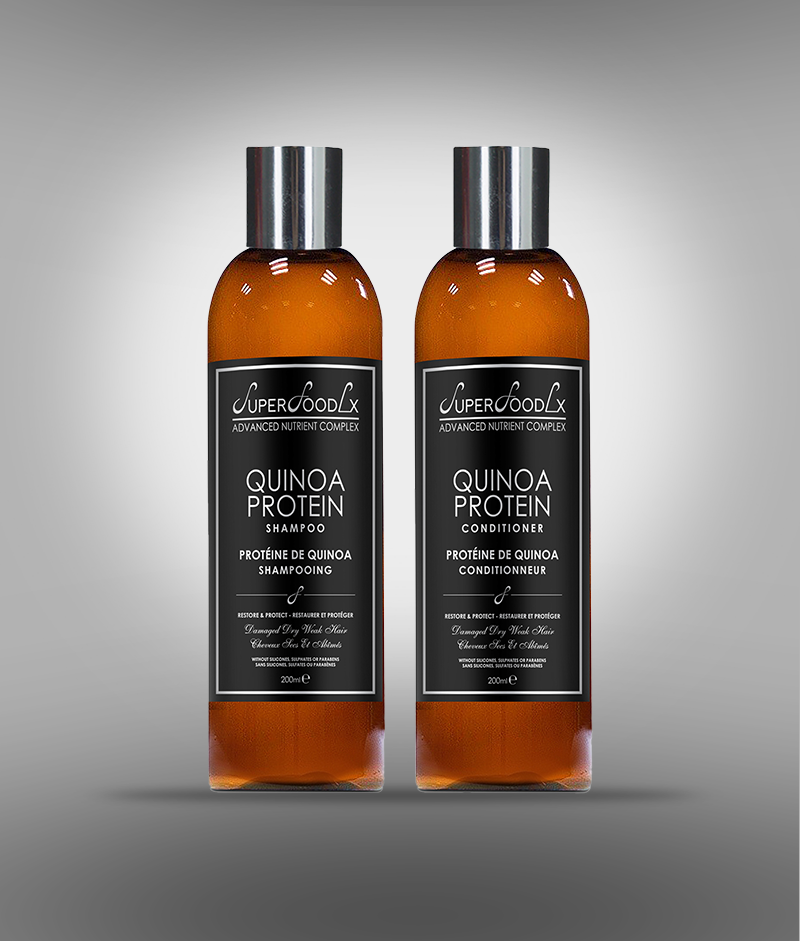 
                      
                        QUINOA SHAMPOO AND CONDITIONER
                      
                    